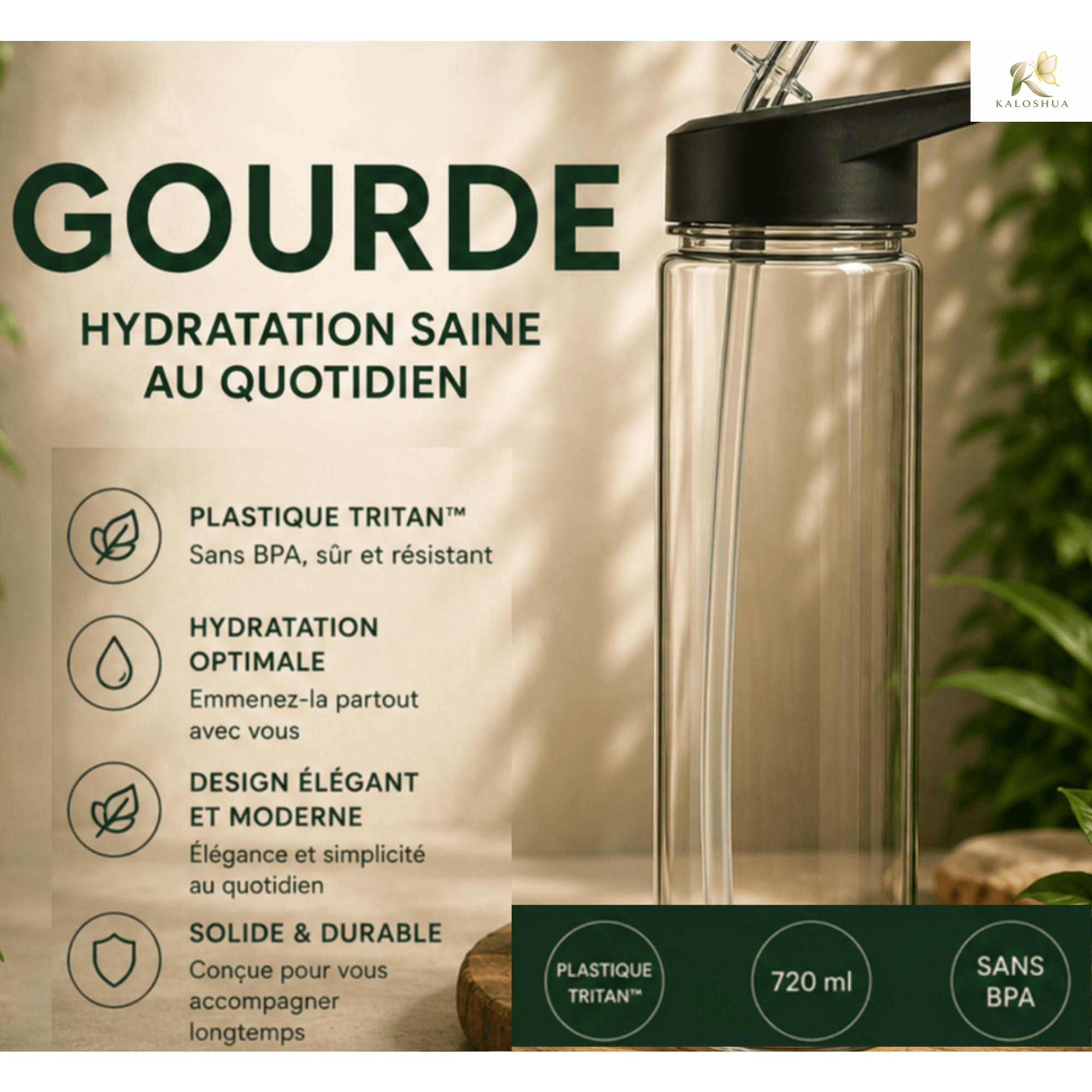 Gourde hydratation 720 ml