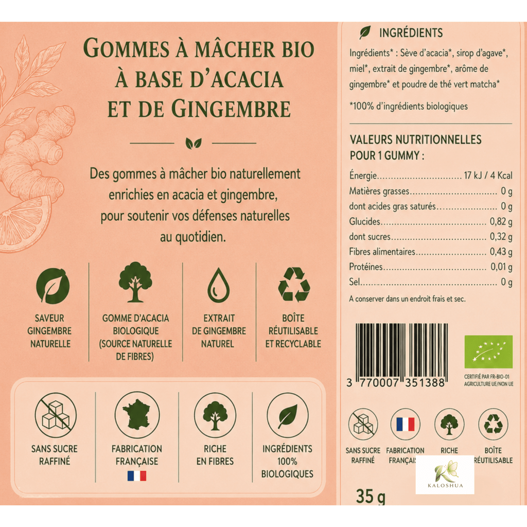 Gummies : Gomme d’acacia
