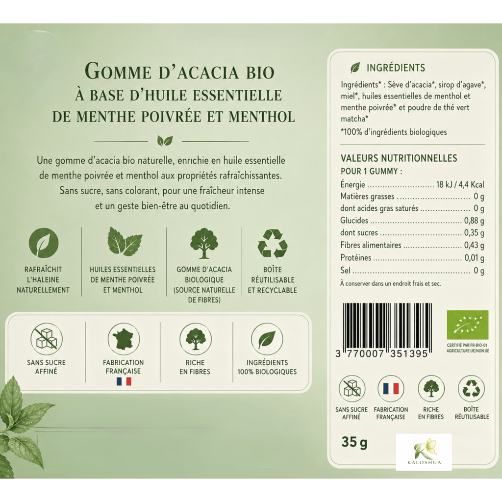 Gummies : Gomme d’acacia
